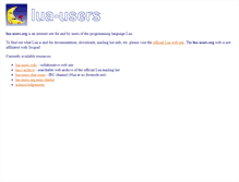 Tablet Screenshot of lua-users.org